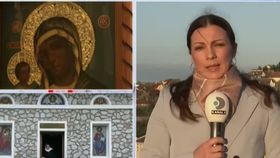 VIDEO Jaf de 30.000 de euro dat la o mănăstire. Icoana făcătoare de minuni a Maicii Domnulu este păstrată într-o cutie cu pereți de sticlă